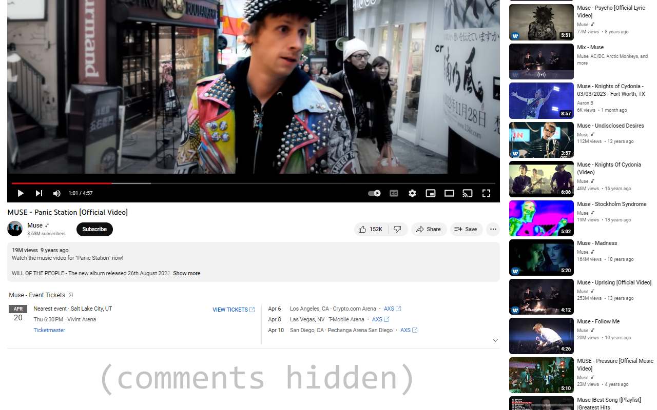 Hide Comments on YouTube chrome谷歌浏览器插件_扩展第1张截图