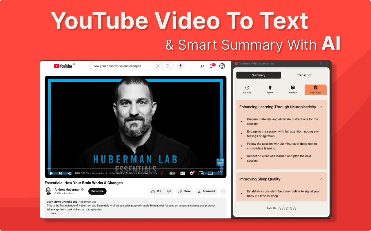 YouTube 视频摘要生成器 chrome谷歌浏览器插件_扩展第2张截图