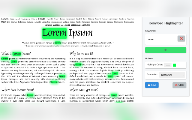 Keyword Highlighter chrome谷歌浏览器插件_扩展第1张截图