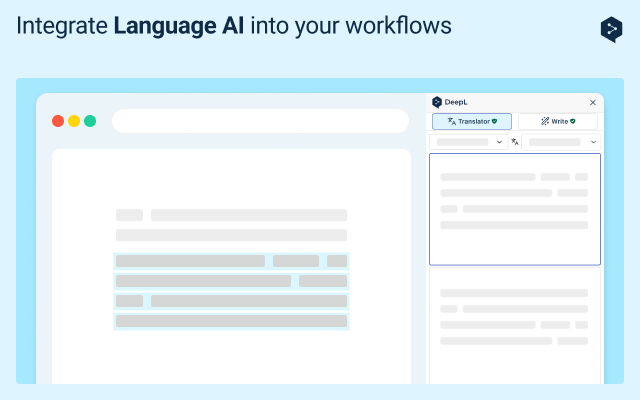 DeepL：人工智能翻译器和写作助手 chrome谷歌浏览器插件_扩展第4张截图