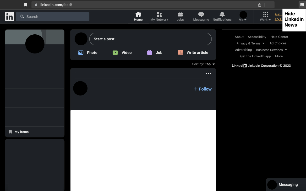 No LinkedIn News chrome谷歌浏览器插件_扩展第2张截图