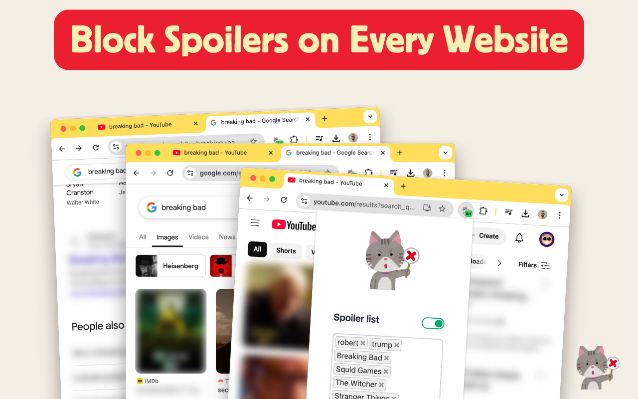 Hide Spoilers: Block & Blur Spoilers chrome谷歌浏览器插件_扩展第1张截图