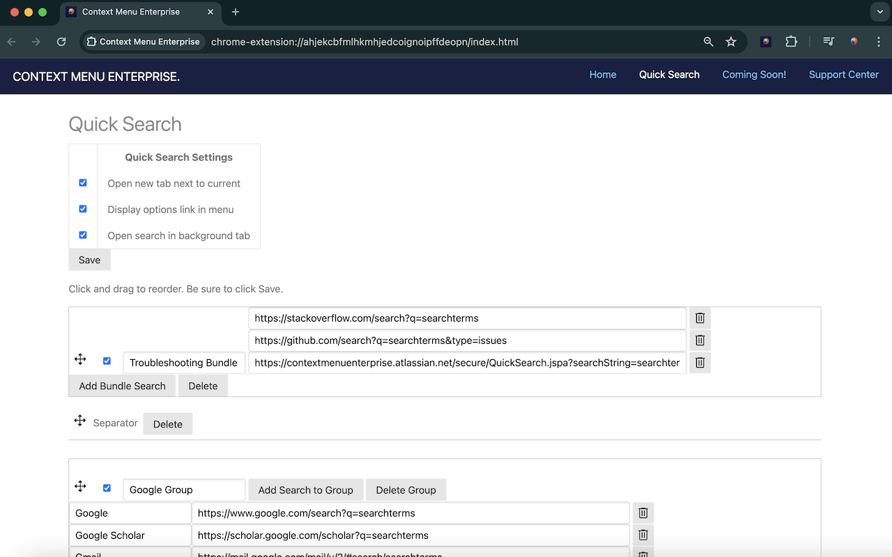 Context Menu Enterprise chrome谷歌浏览器插件_扩展第1张截图