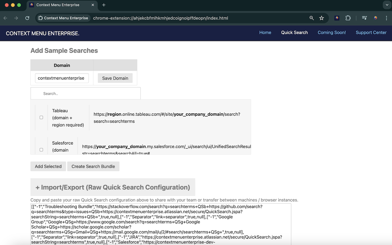Context Menu Enterprise chrome谷歌浏览器插件_扩展第2张截图
