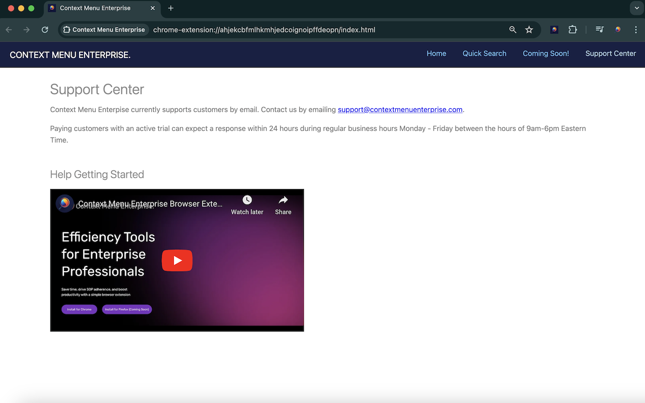 Context Menu Enterprise chrome谷歌浏览器插件_扩展第4张截图