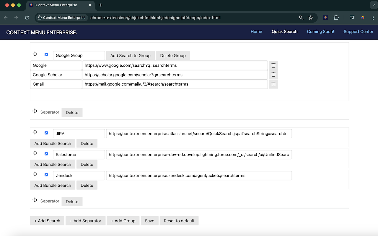 Context Menu Enterprise chrome谷歌浏览器插件_扩展第5张截图