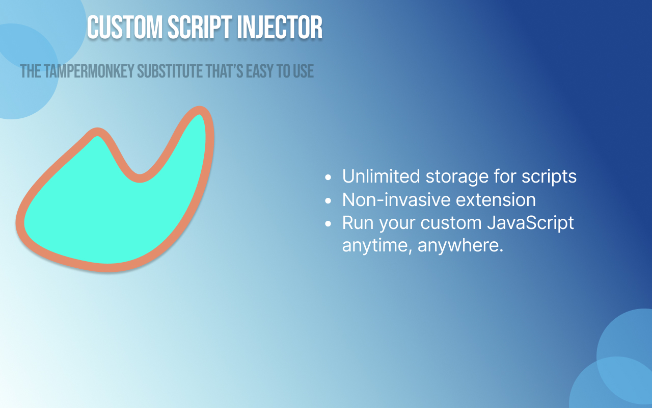 Custom Script Injector chrome谷歌浏览器插件_扩展第1张截图