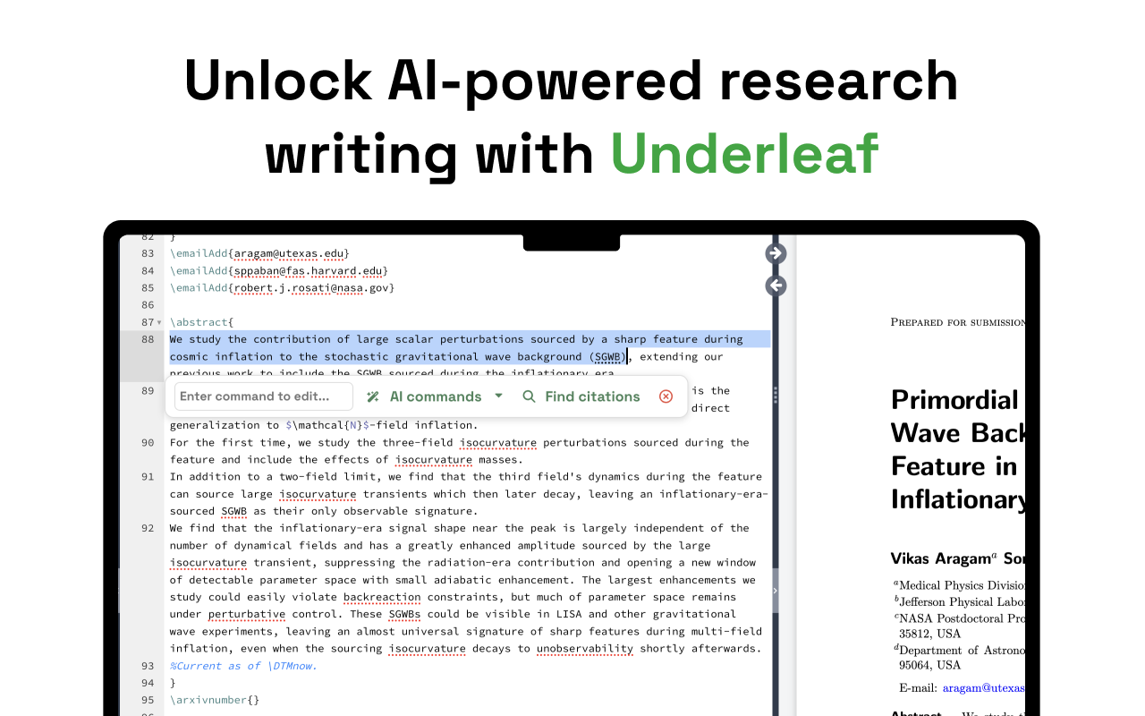 Underleaf | AI & Dark Mode for Overleaf chrome谷歌浏览器插件_扩展第2张截图