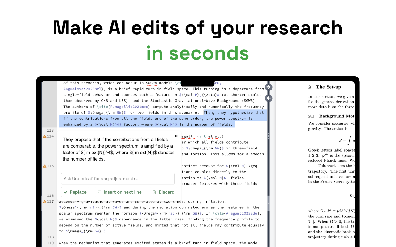 Underleaf | AI & Dark Mode for Overleaf chrome谷歌浏览器插件_扩展第5张截图