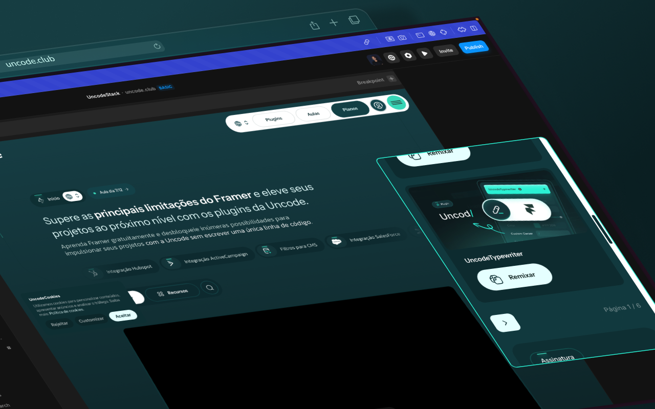 UncodeApp - For Framer, Wordpress and Webflow chrome谷歌浏览器插件_扩展第1张截图