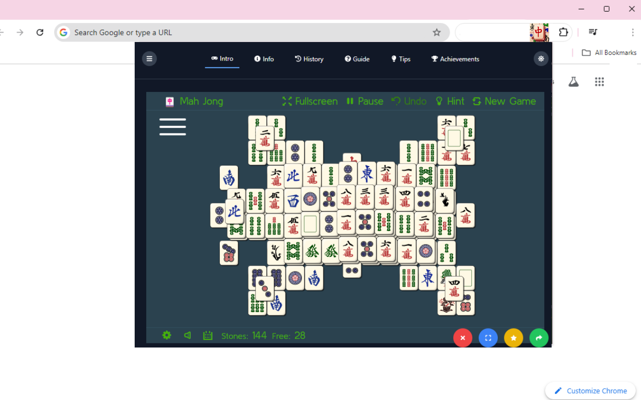 Free Mahjong chrome谷歌浏览器插件_扩展第1张截图