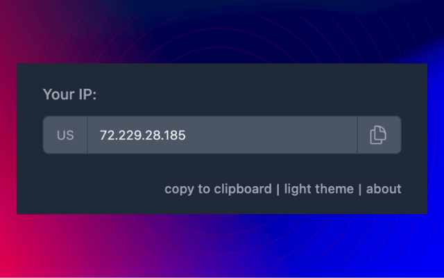 Just IP Address chrome谷歌浏览器插件_扩展第1张截图