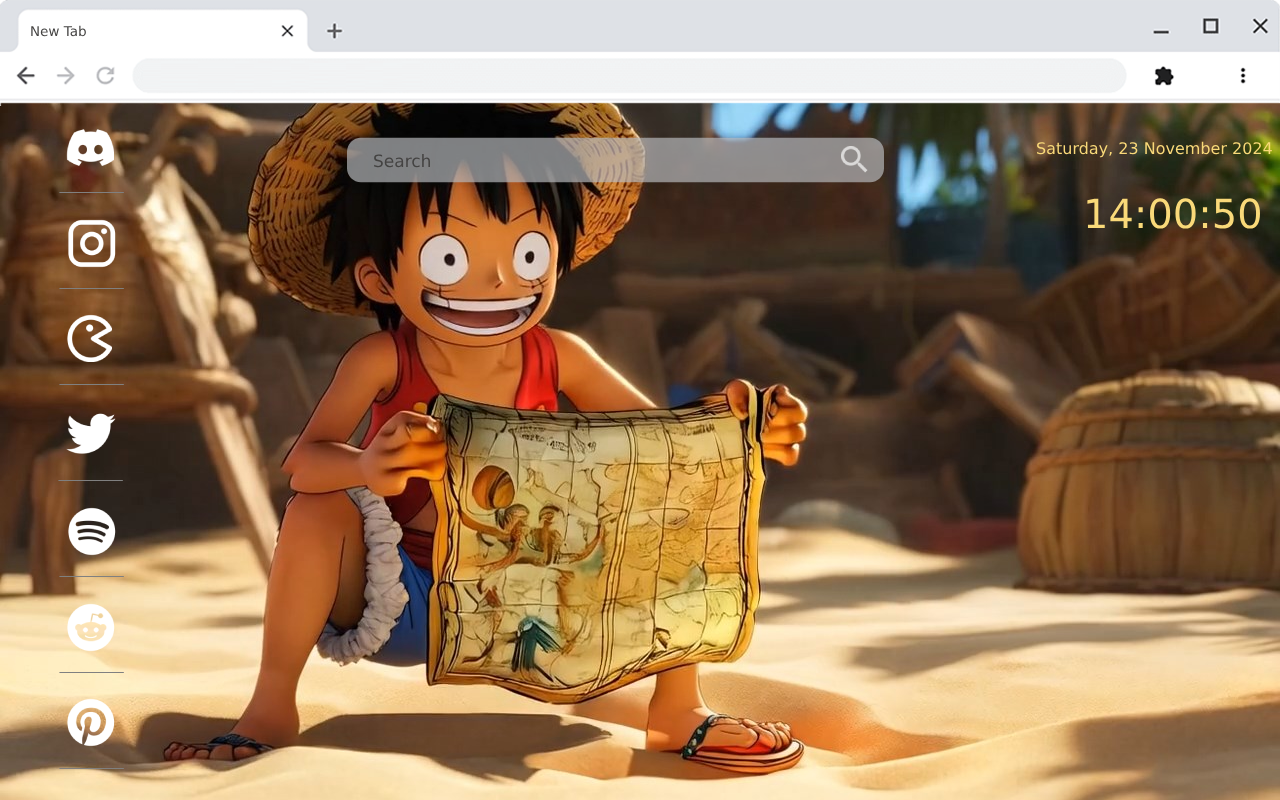 Luffy Finds a Treasure Map on the Beach Live Wallpaper chrome谷歌浏览器插件_扩展第1张截图