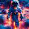 Astronaut in Clouds Live Wallpaper