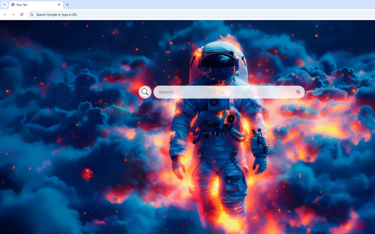 Astronaut in Clouds Live Wallpaper chrome谷歌浏览器插件_扩展第3张截图