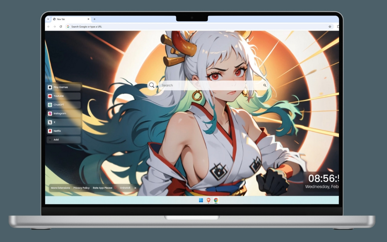 Yamato One Piece Live Wallpaper chrome谷歌浏览器插件_扩展第3张截图