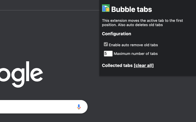 Bubble tabs chrome谷歌浏览器插件_扩展第1张截图