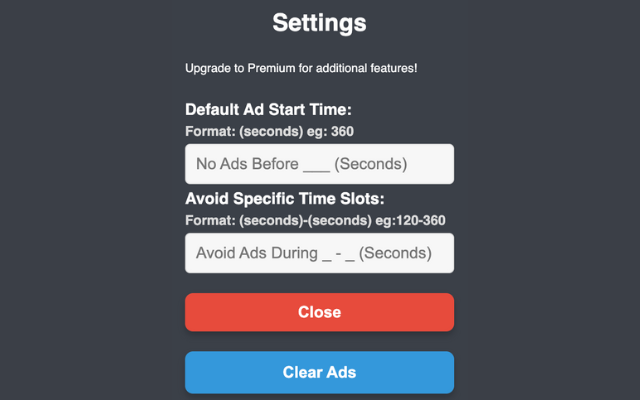 YouTube Ad Placer chrome谷歌浏览器插件_扩展第3张截图