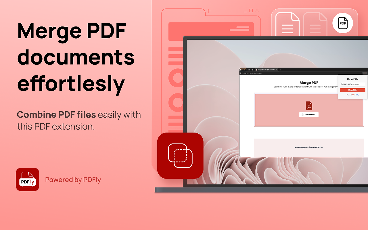 PDF Merge by PDFly chrome谷歌浏览器插件_扩展第1张截图