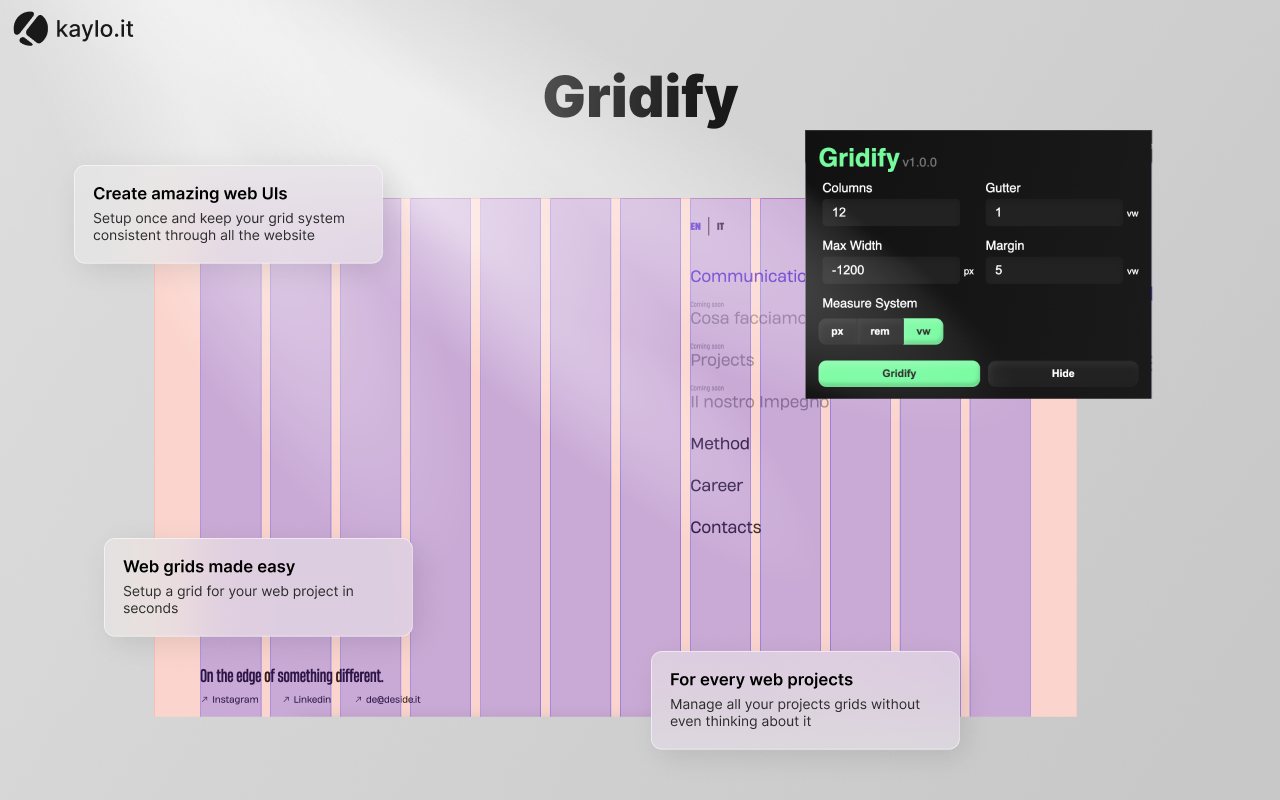 Gridify: Enhance Your Web Design Workflow chrome谷歌浏览器插件_扩展第1张截图