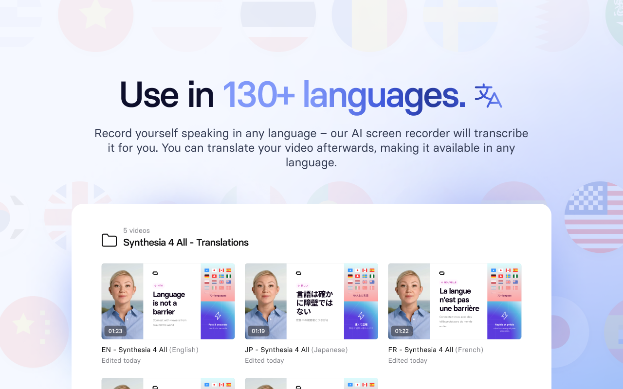 Synthesia - AI Screen Recorder & Editor chrome谷歌浏览器插件_扩展第5张截图