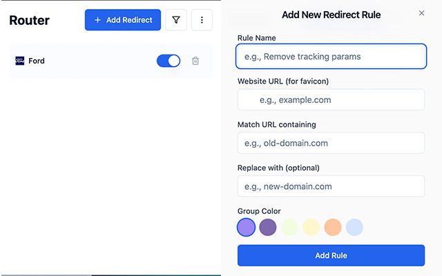 URL Redirector chrome谷歌浏览器插件_扩展第1张截图