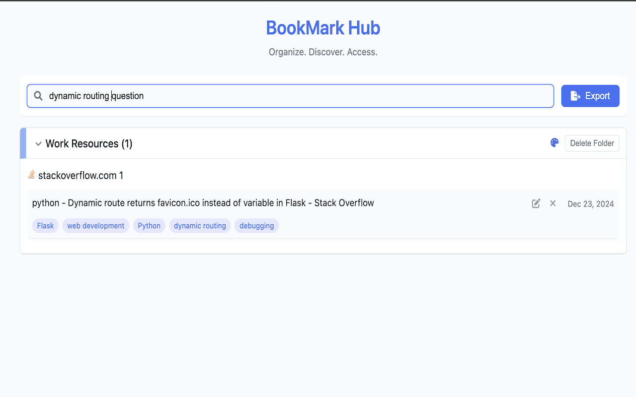 AI Bookmark Manager Pro chrome谷歌浏览器插件_扩展第2张截图