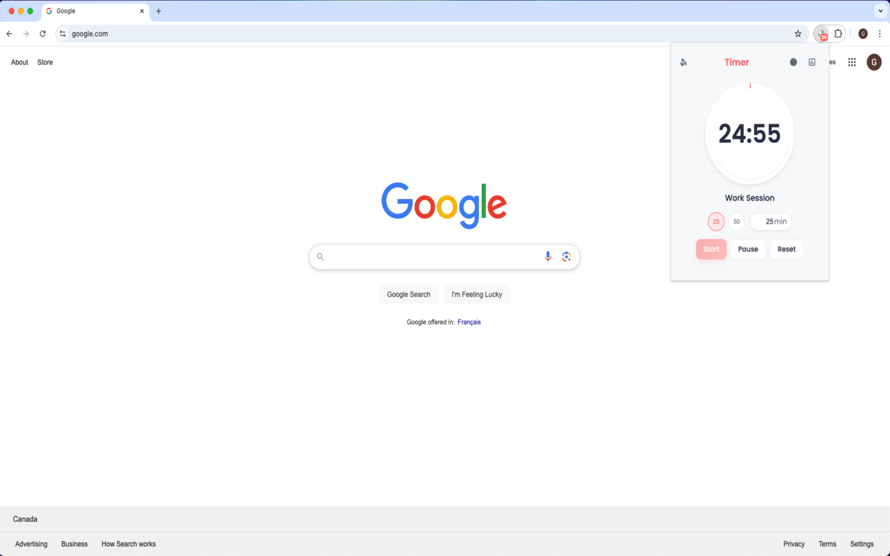 Pomodoro Timer chrome谷歌浏览器插件_扩展第2张截图