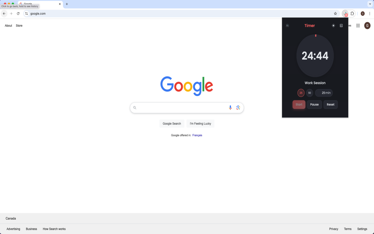 Pomodoro Timer chrome谷歌浏览器插件_扩展第3张截图