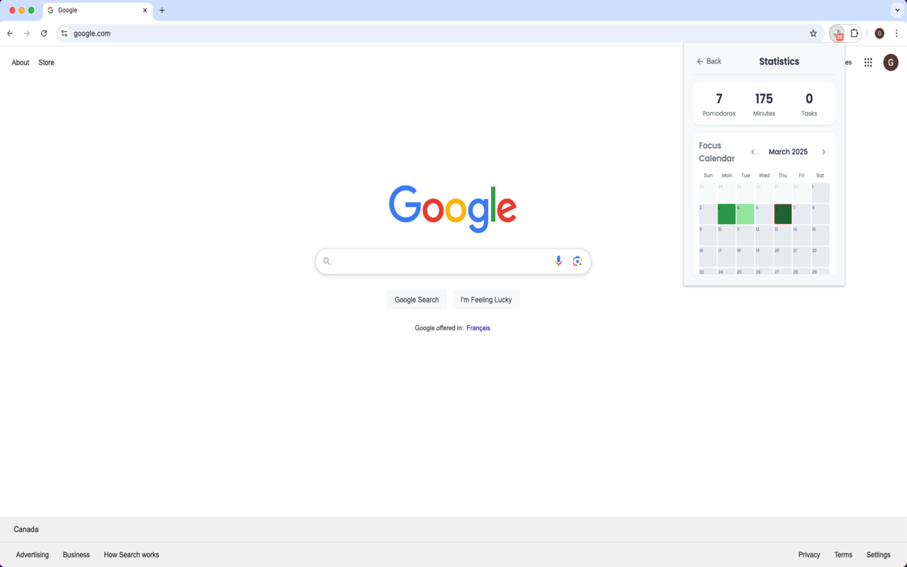 Pomodoro Timer chrome谷歌浏览器插件_扩展第4张截图
