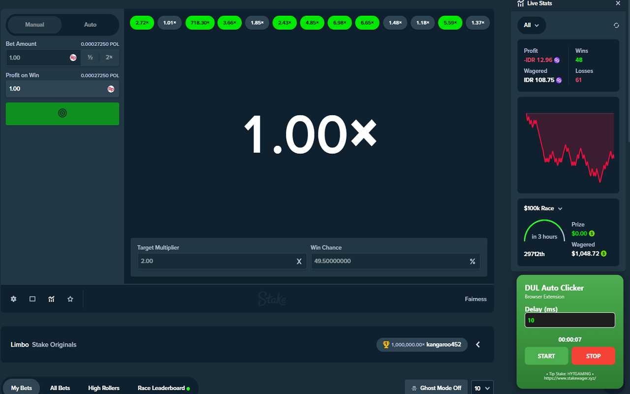 DUL Auto Clicker chrome谷歌浏览器插件_扩展第1张截图