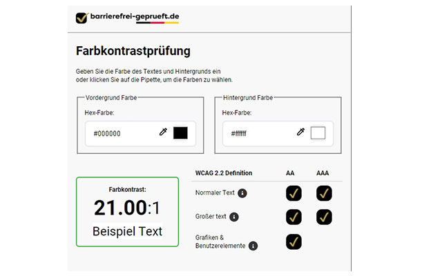 Farbkontrastprüfung - Color Contrast Checker chrome谷歌浏览器插件_扩展第3张截图