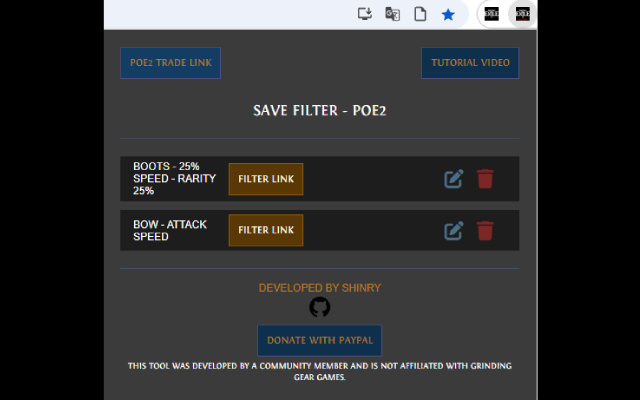 POE2 - Save Trade Filter chrome谷歌浏览器插件_扩展第1张截图