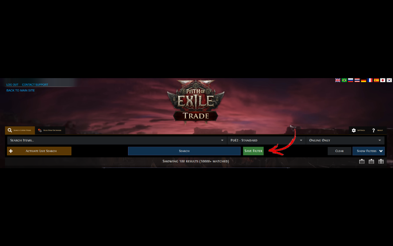 POE2 - Save Trade Filter chrome谷歌浏览器插件_扩展第2张截图