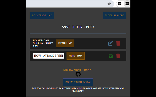 POE2 - Save Trade Filter chrome谷歌浏览器插件_扩展第3张截图