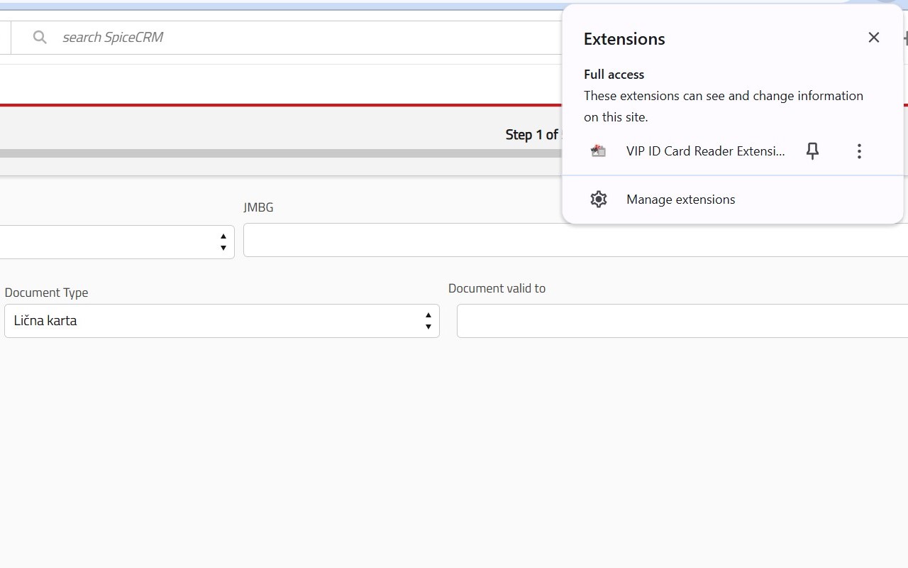 VIP ID Card Reader Extension chrome谷歌浏览器插件_扩展第1张截图