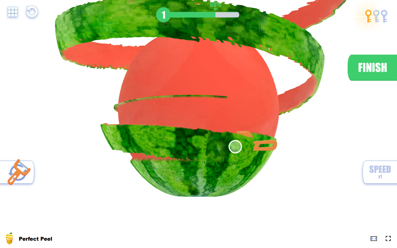 Perfect Peel 游戏 - 通过每次滑动放松和消除压力！ chrome谷歌浏览器插件_扩展第4张截图