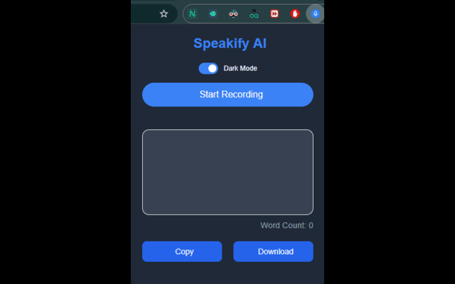 Speakify AI - Voice to Text Powered by AI chrome谷歌浏览器插件_扩展第1张截图