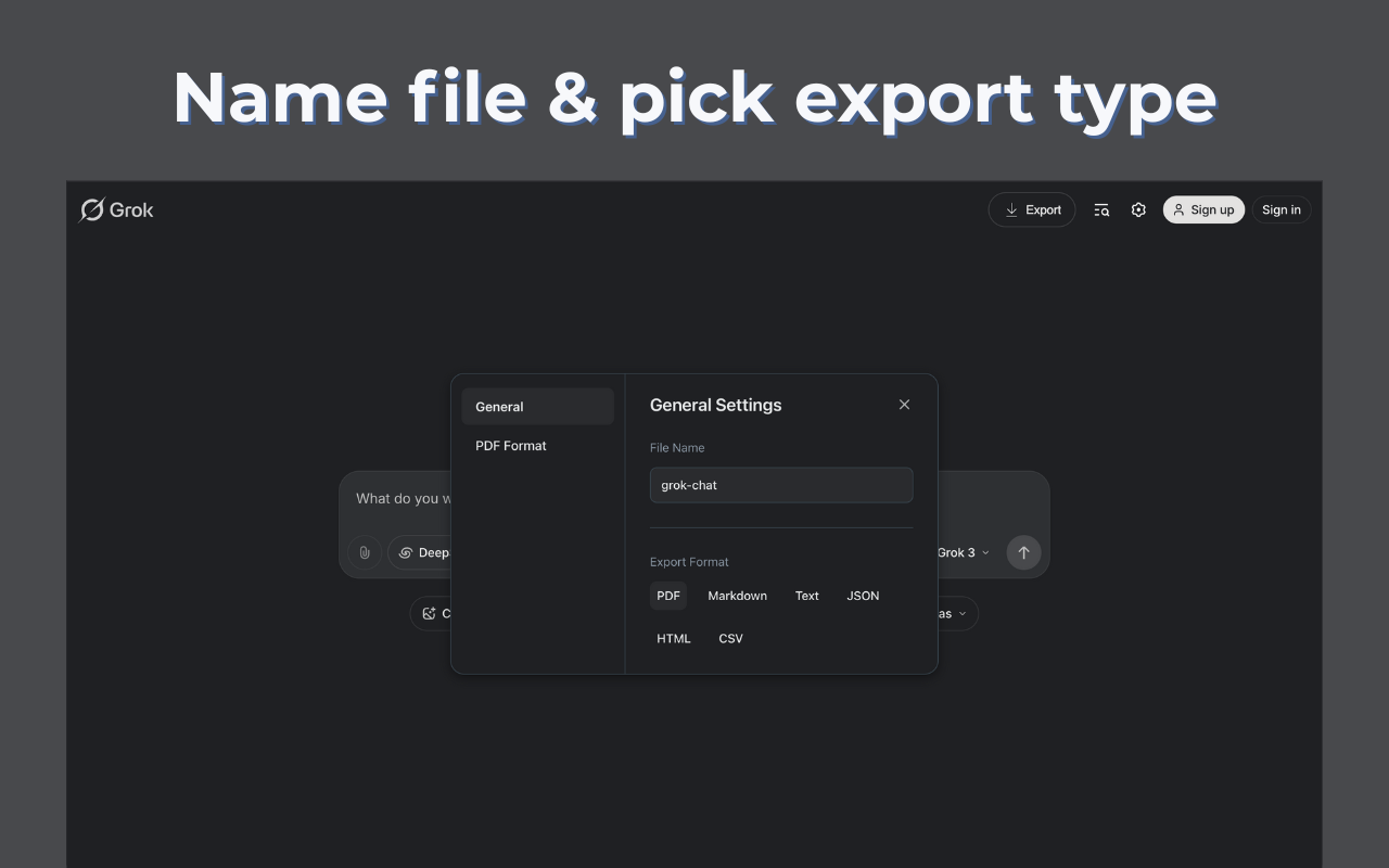 Grok to PDF chrome谷歌浏览器插件_扩展第3张截图