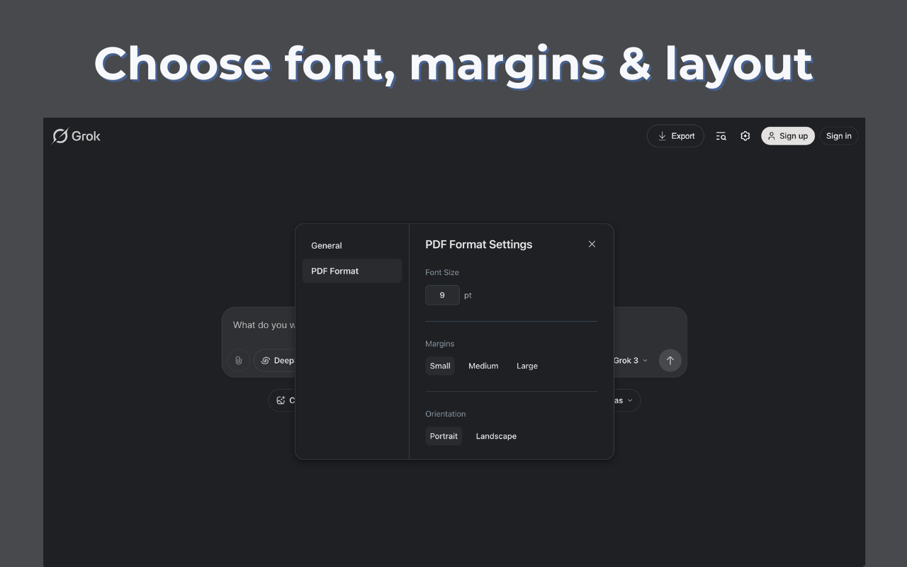 Grok to PDF chrome谷歌浏览器插件_扩展第4张截图