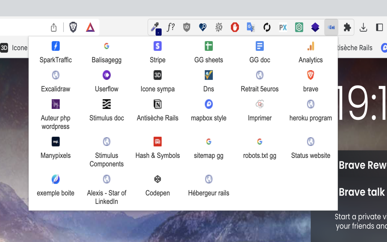Favoris organisés chrome谷歌浏览器插件_扩展第1张截图