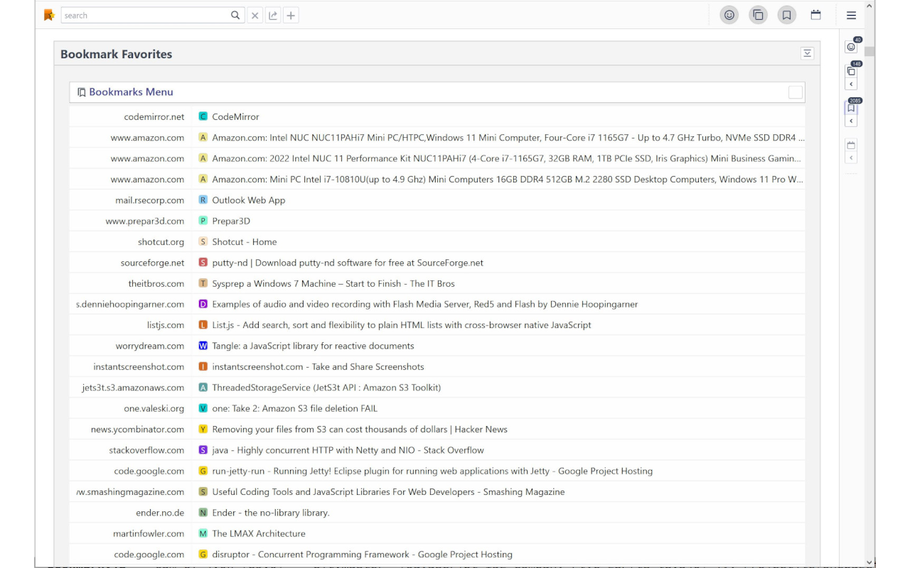 One Page Favorites 一页收藏 chrome谷歌浏览器插件_扩展第3张截图
