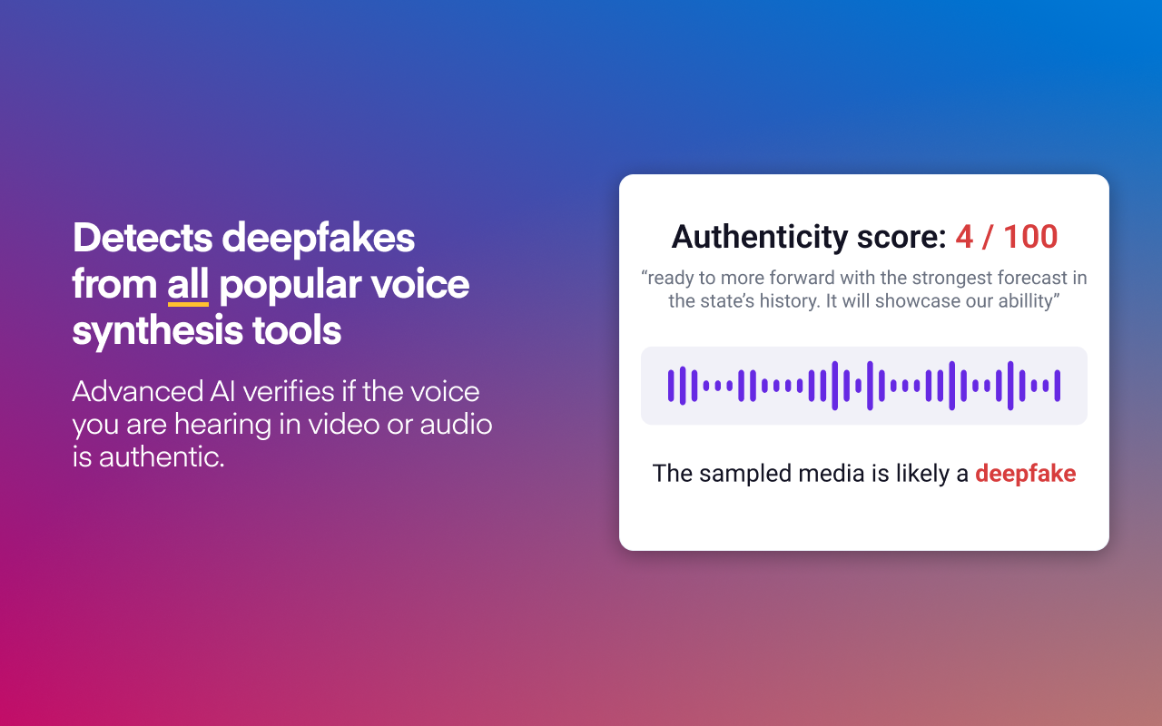 Hiya Deepfake Voice Detector chrome谷歌浏览器插件_扩展第3张截图