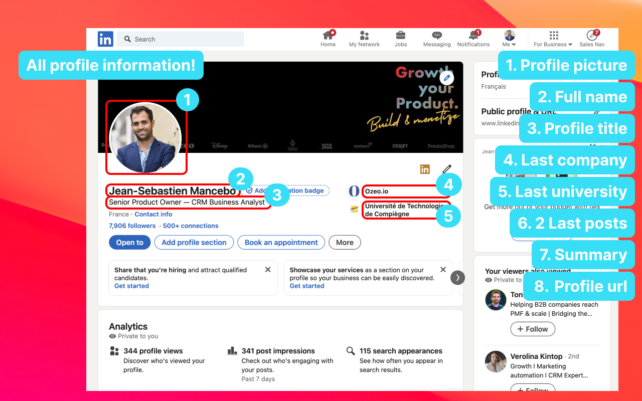 LinkedIn data to Airtable chrome谷歌浏览器插件_扩展第1张截图
