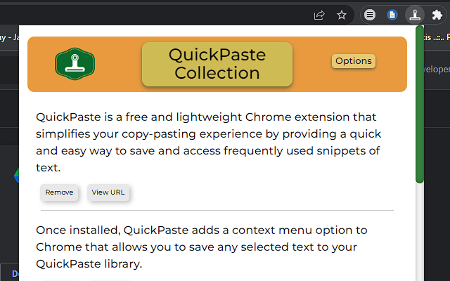 QuickPaste chrome谷歌浏览器插件_扩展第3张截图