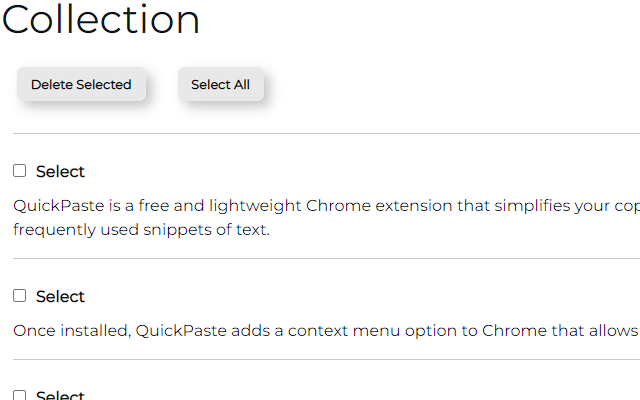 QuickPaste chrome谷歌浏览器插件_扩展第4张截图
