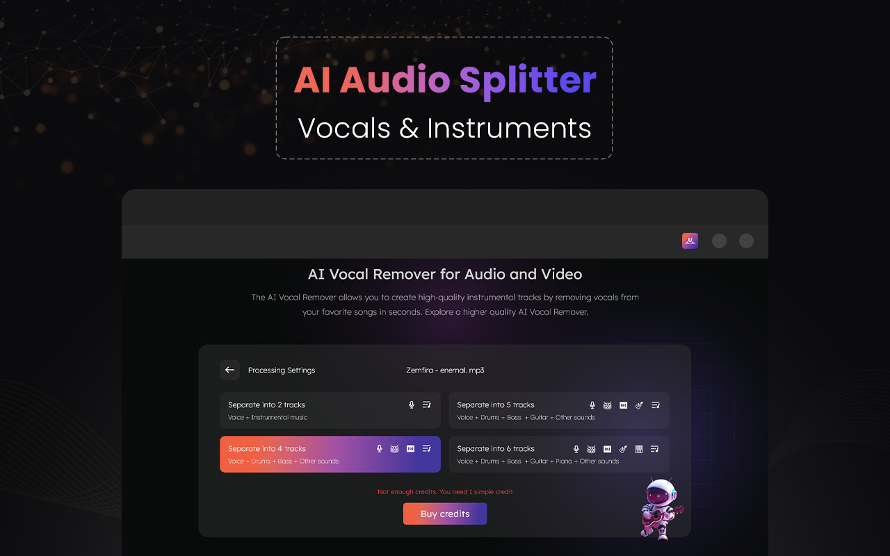 Vocal Remover, Music Separator chrome谷歌浏览器插件_扩展第2张截图
