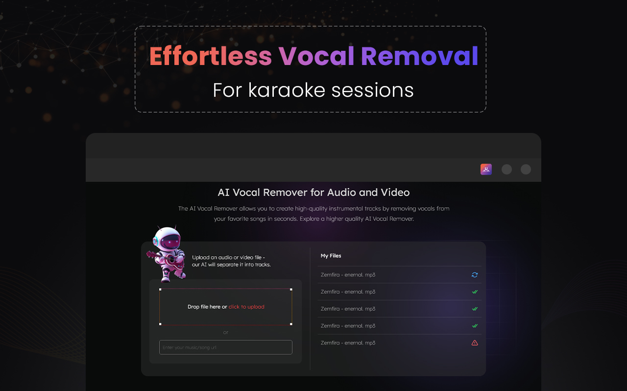 Vocal Remover, Music Separator chrome谷歌浏览器插件_扩展第5张截图