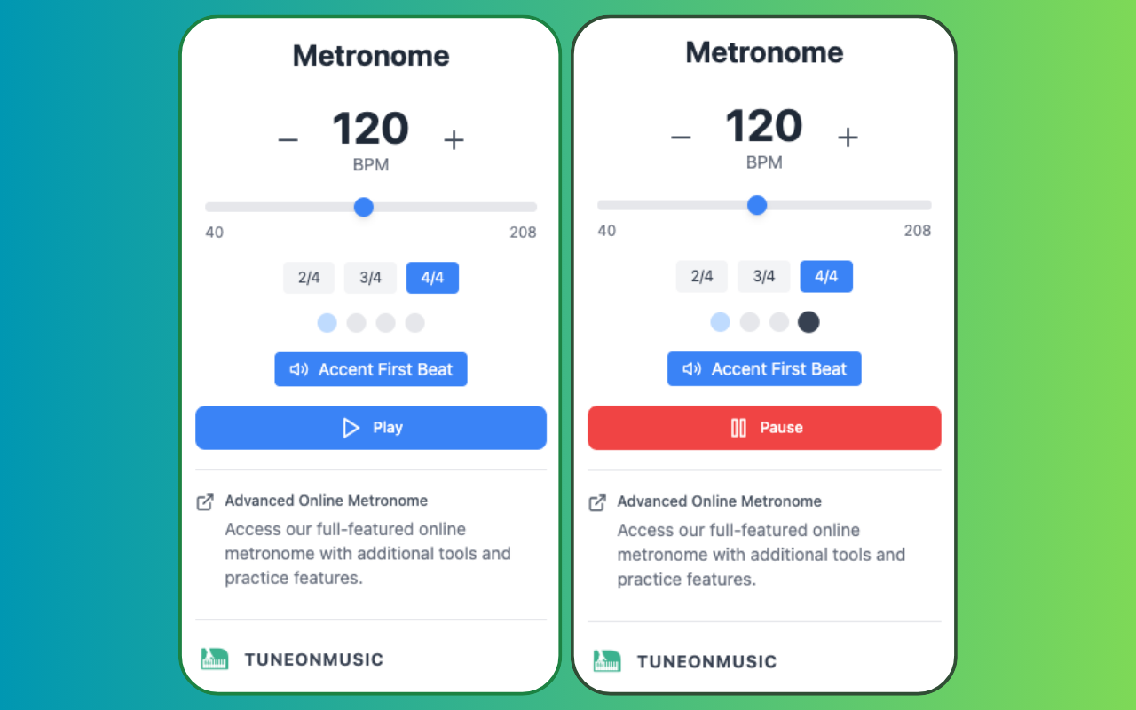 Musician's Metronome chrome谷歌浏览器插件_扩展第1张截图