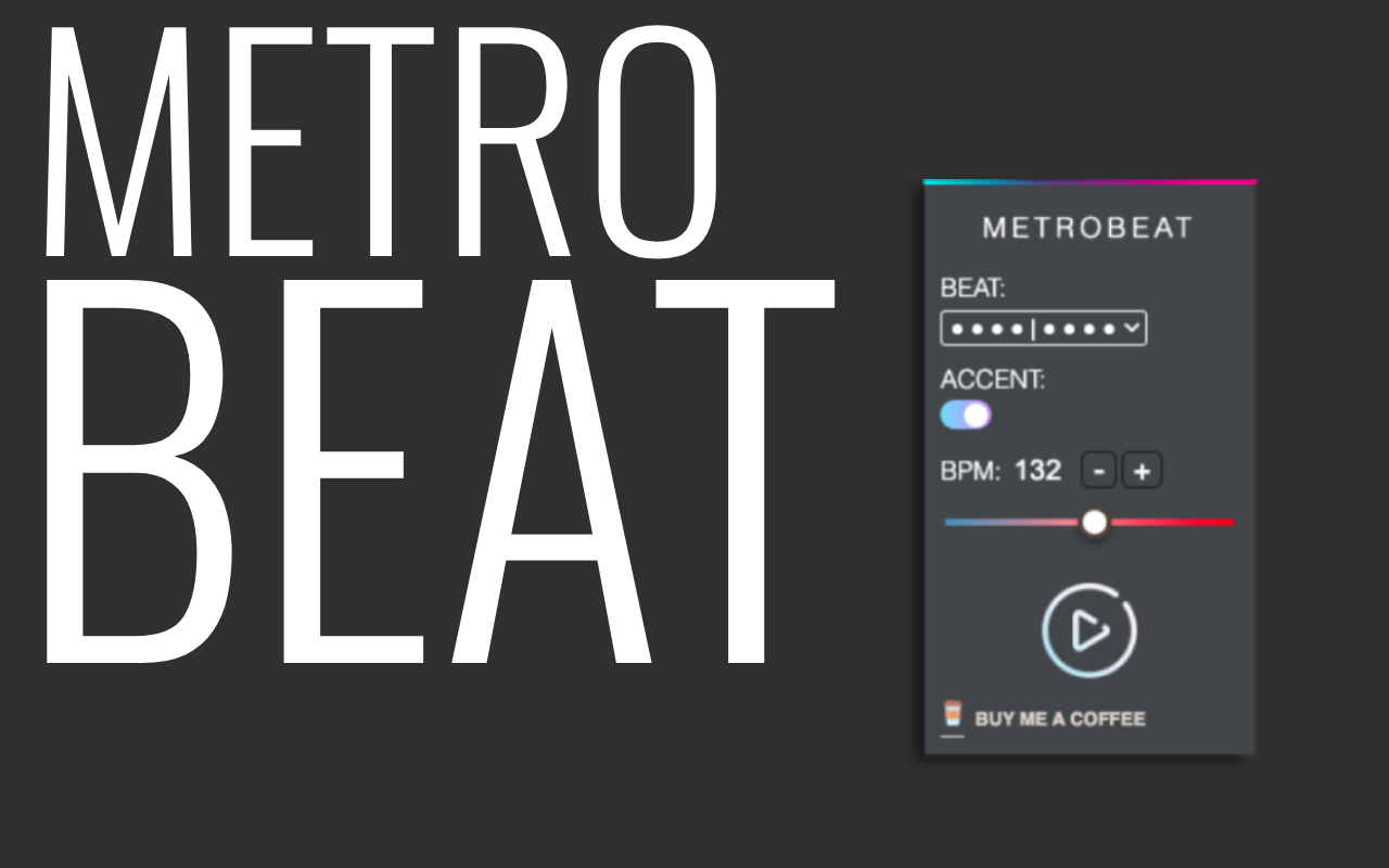 MetroBeat: A Metronome keeps you in Beat! chrome谷歌浏览器插件_扩展第2张截图